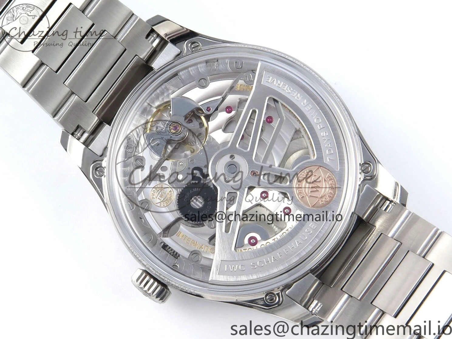 MIROTIME 0312 Portugieser Auto IWC0562B APSF 1:1 Best Edition Gold Dial on SS Bracelet A Reliable 6996